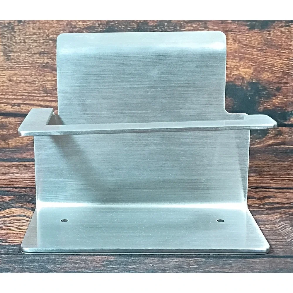 Brushed Stainless Steel Toilet Paper Holder with Phone Shelf 3M Adhesive‎ Mount